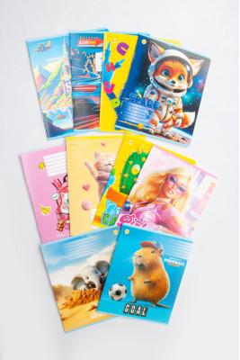 Зошит 12 аркушів, клітинка, Тетрада